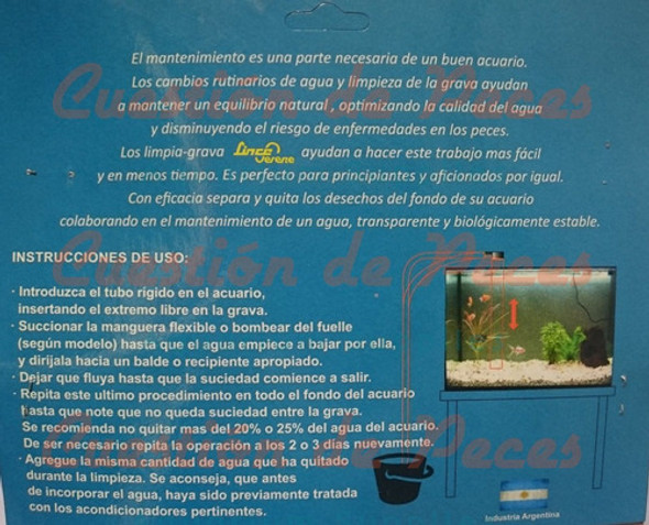 Limpiagrava Lince Manual Para Acuarios 40 Cm De Altura 1