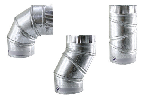 Curva Articulada Diámetro 10 Cm. (4 ) Zingueria Galvanizada 1