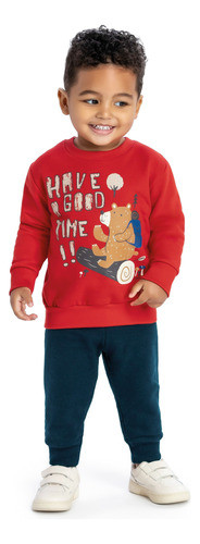 Conjunto Moletom Bebê Menino Elian 0
