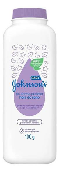 Talco Pó Dermo Protetor Johnson's Baby Hora Do Sono 100g 1