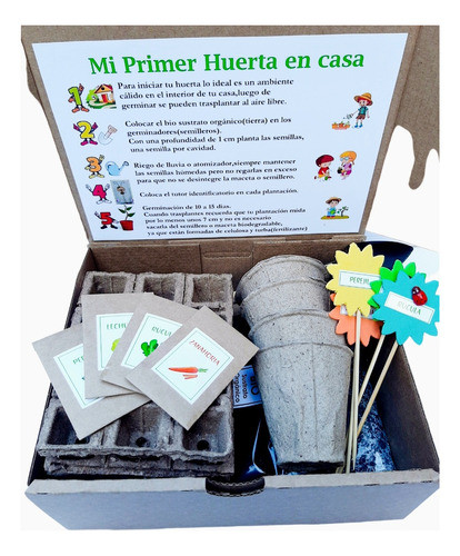 Kit Huerta Orgánica Día Del Niño Regalos Incluye Envio 0