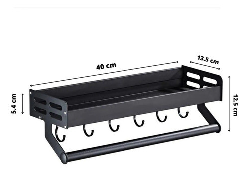 Set De 2 Estantes / Repisa  + Toallero Multiple 1