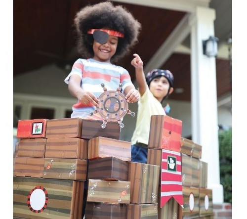 Juego Cubos De Construccion - Piratas Ei3663 Impobarato 1