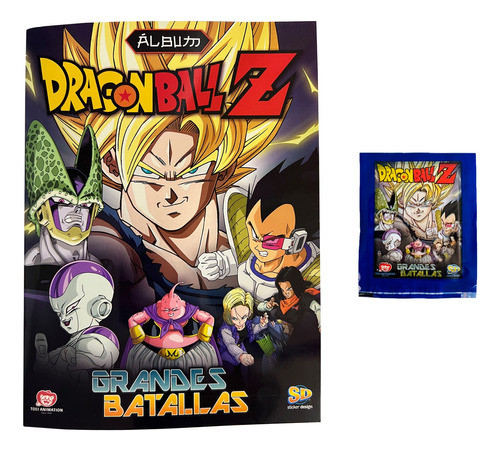 1 Album + 20 Sobres Figuritas Dragon Ball Z Grandes Batallas 0
