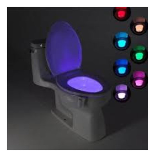 Lâmpada Led Sensor De Movimento P/ Vazo Sanitário 8 Cores 1