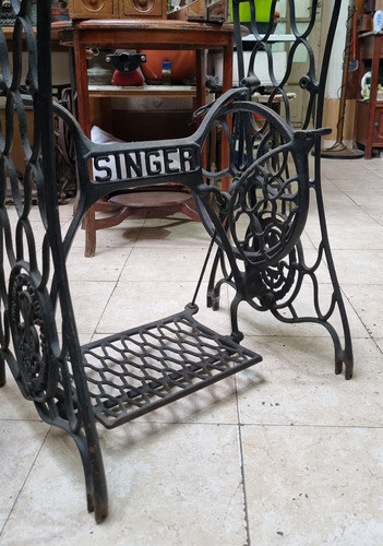 Singer Pie De Hierro De Fundición Originales Máquinas Coser 0