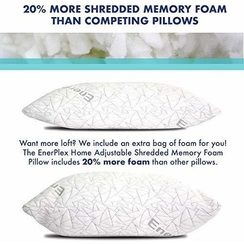 Enerplex Almohadas King Nunca Planas, Paquete De 2, Almohada 1