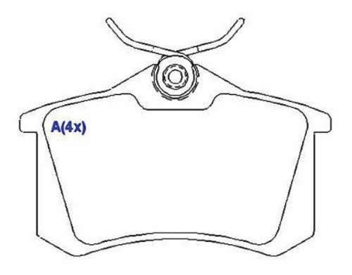 Pastilha De Freio Traseira Peugeot 307 1.6i 16v 0