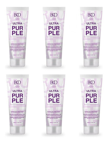 Kit X 6 Acondicionadores Corrector Silver Ultra Purple Bkd 0