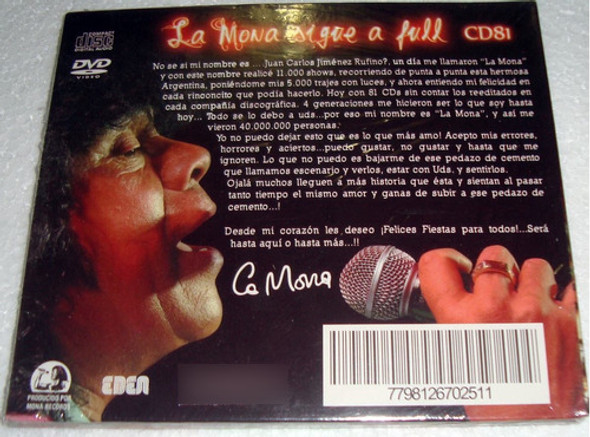 La Mona Jimenez La Mona Sigue A Full Cd Sellado Kktus 1