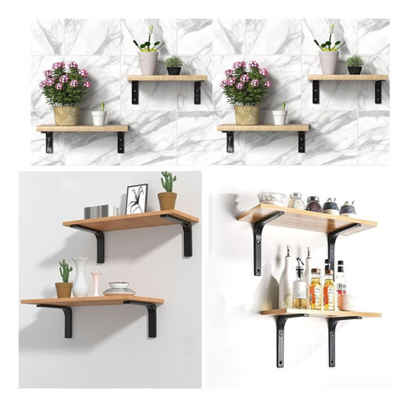 Paquete De 6 Soportes En L De Pared, Soporte De Estante De E 1