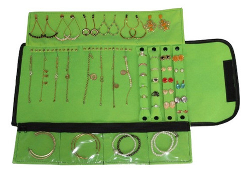 Porta Joias Tam G Cor Verde Fluorescente Modelo Tradicional 0