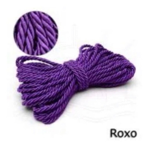 Cordão São José 10m - 5mm Cor 21 Roxo Artesanato Qualidade 1