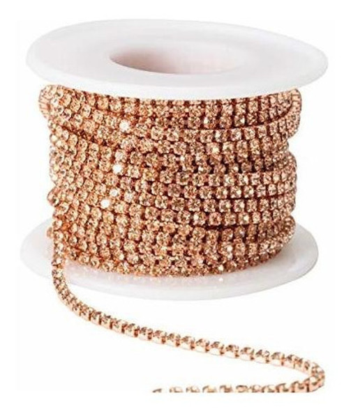 Tira De Strass 2.5mm 1rollo De 9m Champagne 0