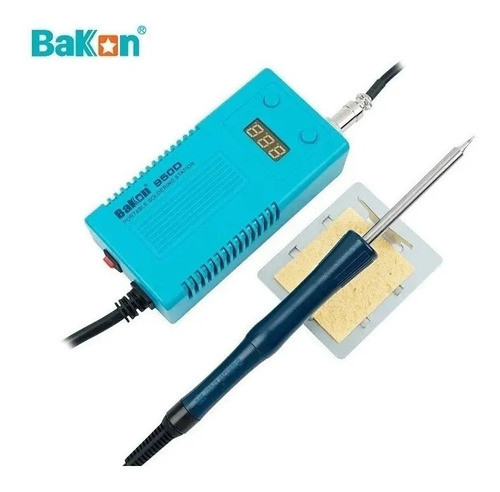 Estação De Solda Portatil Bakon Bk 950d 50w Bivolt Azul C Nf 0