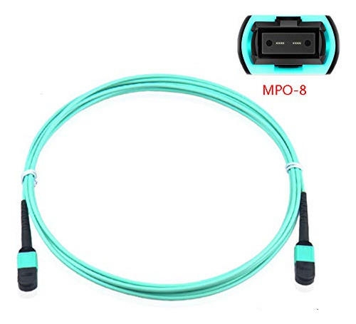 Cable De Fibra Ptica Mpo A Mpo 10 Ft/3m, Wcydress Tipo B Om4 1