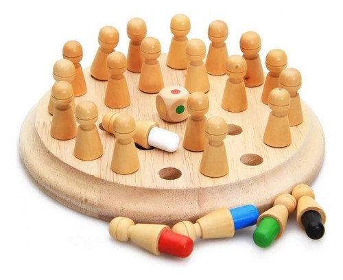 Juego De Mesa Memoria En Madera 0