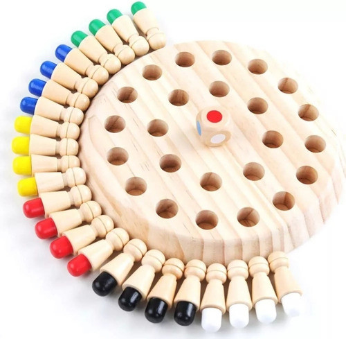Juego De Mesa Memoria En Madera 1