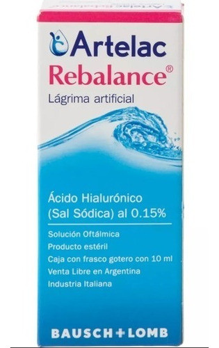 Liquido Lagrima Artelac Rebalance 10 Ml Bausch Lomb 1
