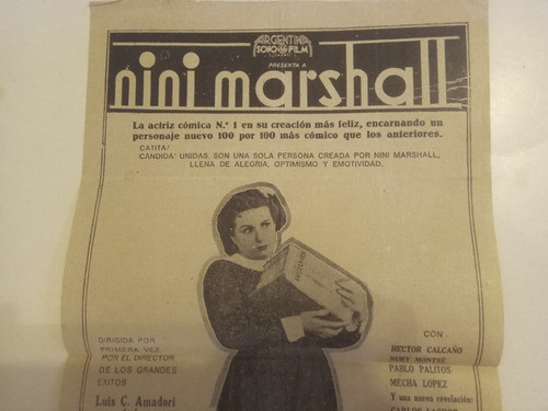 Programa Cine Astral. Hay Que Educar A Nini. Nini Marshall 1