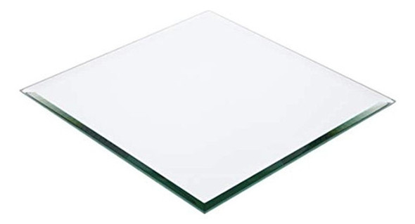 Espejo De Vidrio Biselado Cuadrado Plymor De 5 Mm, 10 Pulgad 0