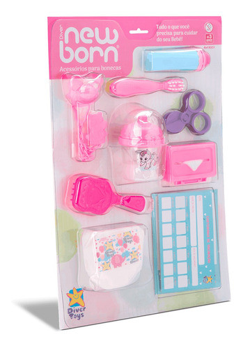 Brinquedo Acessórios Para Bonecas New Born - Divertoys 1