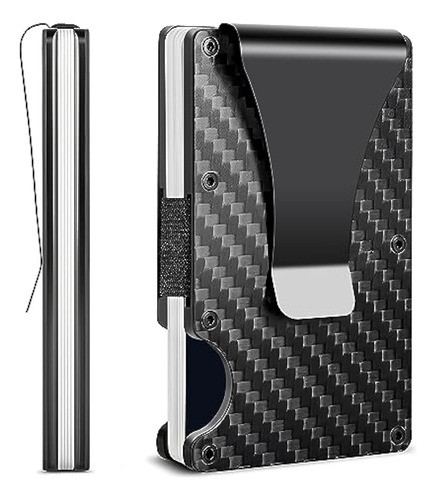 Xingscr Billetera Minimalista De Fibra De Carbono 0