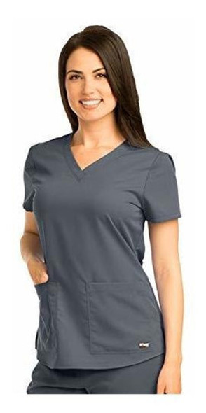 Uniforme Quirurgico Con Cuello En V Dos Bolsillos Para Mujer 0