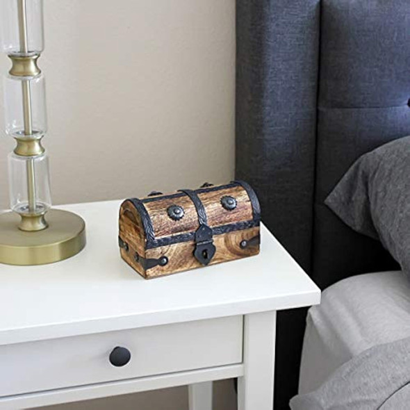Caja Náutica Cofre Del Tesoro Caja De Y  Juguete De Madera C 1