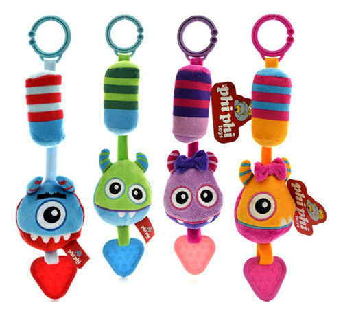 Sonajeros Monstruitos Con Mordillo 27cm Charko 2683 0