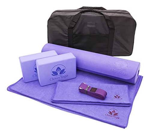 Set De Yoga 7 Piezas 1 Esterilla De Yoga, Toalla De Esterill 0