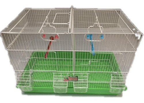 Jaula Para Pájaros Doble De Cría 58 X 32 X 40 0