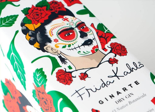 Gin Ginarte Dry Frida Kahlo 700 Ml. Envio Gratis 1