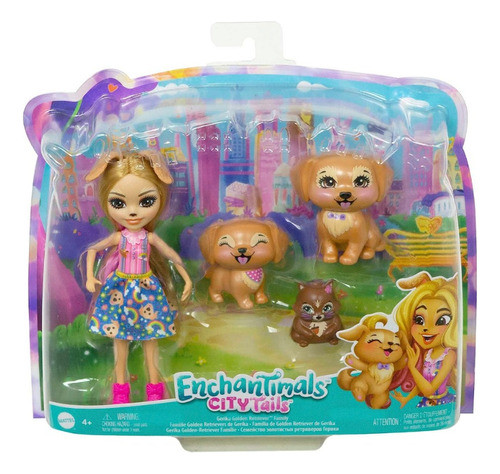 Muñeca Gerika Golden Retriever Enchantimals Mattel Gjx43 0