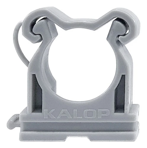 Pack X 10 Uni. Grampa P/caño Color Gris 16mm  - Kalop 0