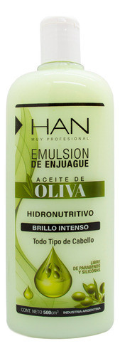 Han Oliva Shampoo + Acondicionador + Mascara Nutricion 500ml 1