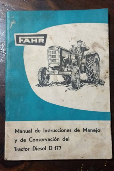 Libro Catalogo Tractor Fahr D177 Español Original 0