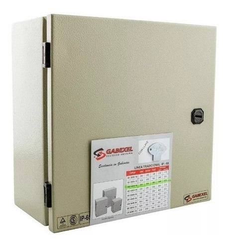 Gabinete Tablero Metalico Gabexel Ip65 Estanco Ge3030-21 0