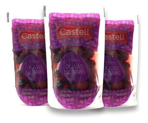 Aceituna Negra Castell X180gr Doypack 0