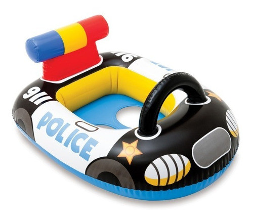 Flotador Inflable Salvavida Intex Infantil Policia 71x57 Cm 0