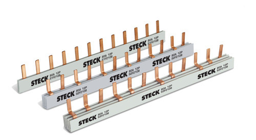 Barra Bifásica 80a 220/440v 2x6 Polos Din Steck S2f210b 0