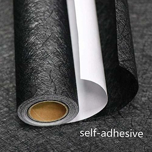 Papel Tapiz Autoadhesivo 0.40 X 10 M/texturado Seda/negro 1