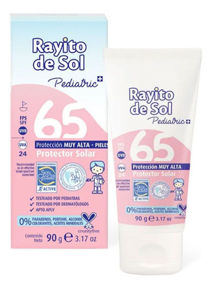 Kit Protector Solar Rayito Pedriatric Fps 65   90g + 30g 1