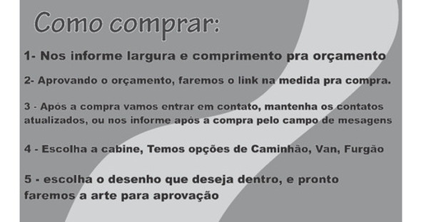 Adesivo Traseira De Caminhão Bau - 220x240cm  Personalizada 1