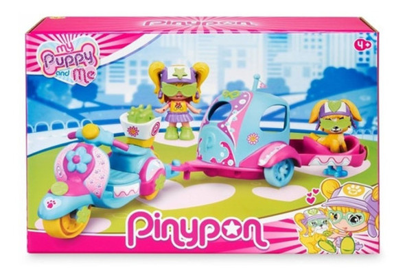 Pinypon Muñeca Con Moto Cachorro Y Remolque- Famosa 1