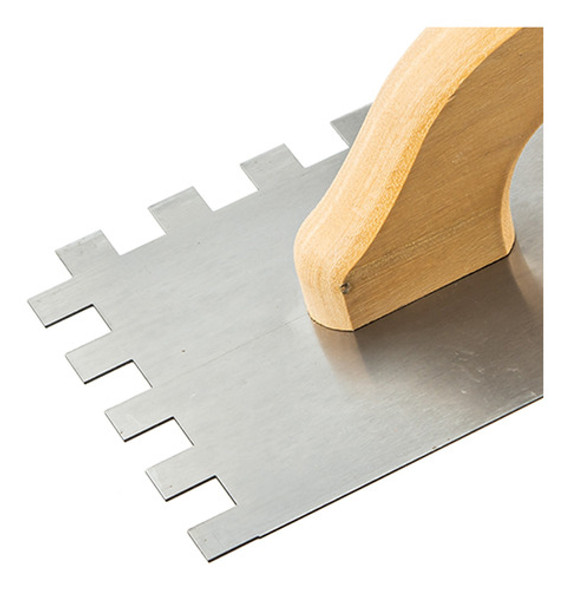 Llana Flexible Dentada - Cabo De Madera 4x4 Mm - Biassoni 1 Llana Flexible Dentada - Cabo De Madera 4x4 Mm - Biassoni 1