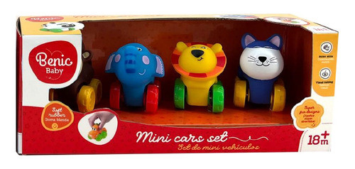 Set De Mini Autitos Con Forma De Animalitos Benic Baby 0