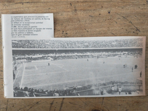 Recorte Talleres Córdoba Otro Estadio 1974 0