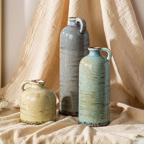 ~? Cwlwgo-modern Farmhouse Small Decorative Ceramic Jarrón S 0