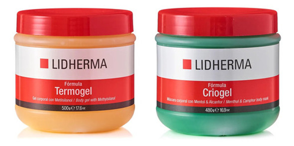 Kit Shock Reductor Lidherma Termogel X 500 + Criogel X 500 0